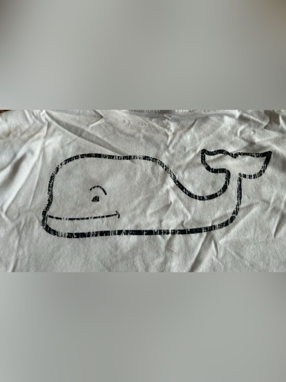 Vineyard Vines White Tee with Whale Logo